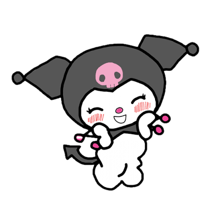 Kuromi celebrating